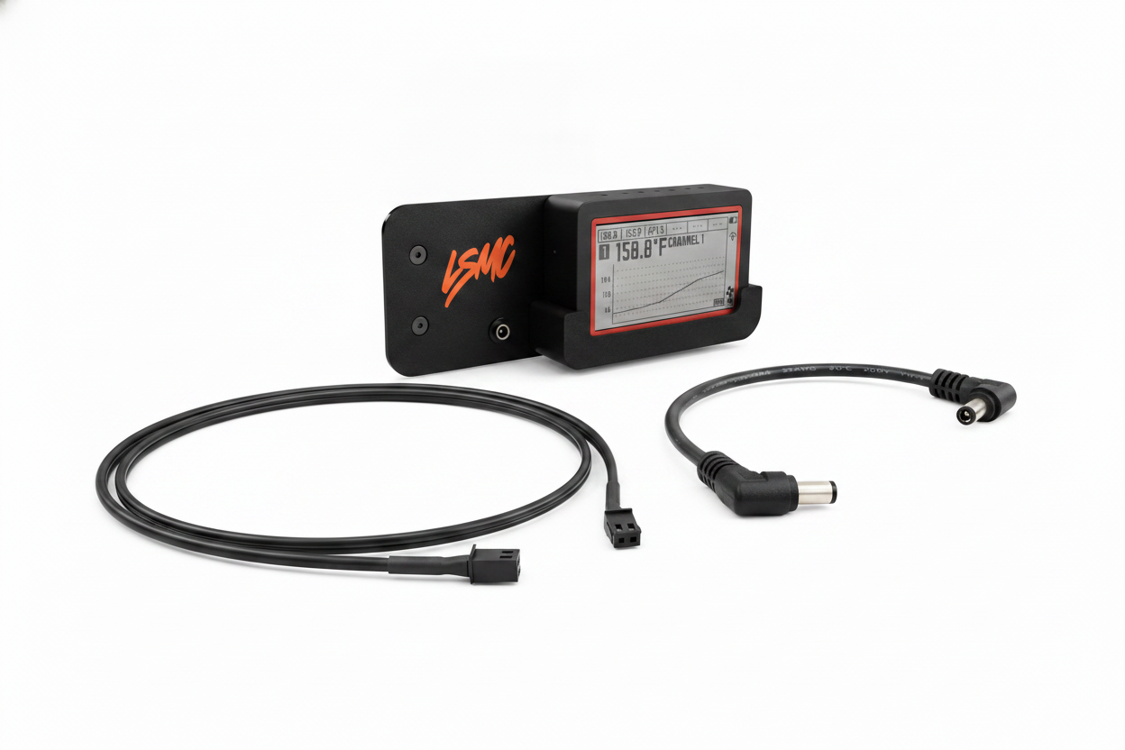 Low Slow Mod Co FireBoard 2 Mount and cable bundle for Masterbuilt 1150